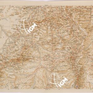 CARTA DELL'AFRICA ORIENTALE ITALIANA FOGLIO 7 ADUA