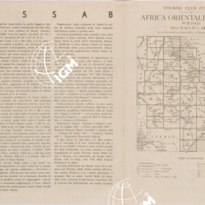 CARTA DELL'AFRICA ORIENTALE ITALIANA FOGLIO 8 ASSAB (RETRO)