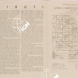 CARTA DELL'AFRICA ORIENTALE ITALIANA FOGLIO 11 GIBUTI (RETRO)