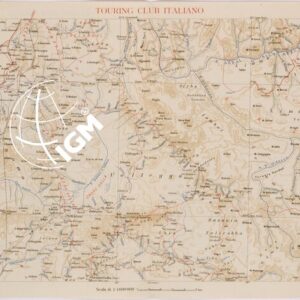 CARTA DELL'AFRICA ORIENTALE ITALIANA FOGLIO 14 NEGGIO