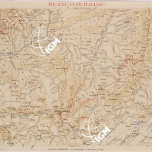 CARTA DELL'AFRICA ORIENTALE ITALIANA FOGLIO 15 ADDIS ABEBA