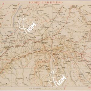 CARTA DELL'AFRICA ORIENTALE ITALIANA FOGLIO 16 HARRAR