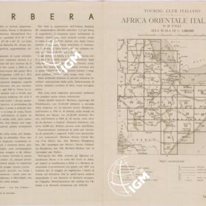 CARTA DELL'AFRICA ORIENTALE ITALIANA FOGLIO 17 BERBERA (RETRO)