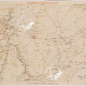 CARTA DELL'AFRICA ORIENTALE ITALIANA FOGLIO 23 SASSABANEH