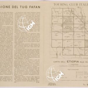 CARTA DELL'AFRICA ORIENTALE ITALIANA FOGLIO 23 SASSABANEH (RETRO)