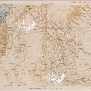 CARTA DELL'AFRICA ORIENTALE ITALIANA FOGLIO 26 LAGO MARGHERITA