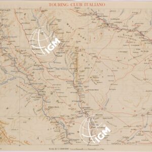 CARTA DELL'AFRICA ORIENTALE ITALIANA FOGLIO 27 IMEI