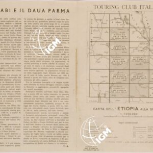 CARTA DELL'AFRICA ORIENTALE ITALIANA FOGLIO 27 IMEI (RETRO)