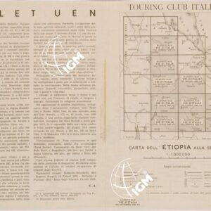 CARTA DELL'AFRICA ORIENTALE ITALIANA FOGLIO 28 BELET UEN (RETRO)