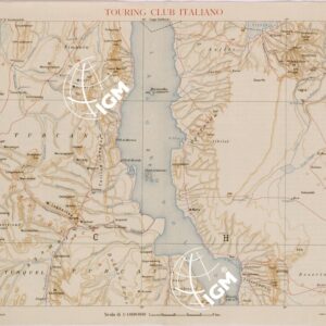 CARTA DELL'AFRICA ORIENTALE ITALIANA FOGLIO 30 LAGO RODOLFO