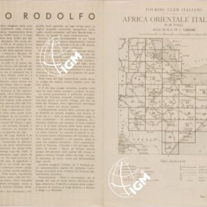 CARTA DELL'AFRICA ORIENTALE ITALIANA FOGLIO 30 LAGO RODOLFO (RETRO)