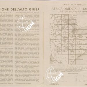 CARTA DELL'AFRICA ORIENTALE ITALIANA FOGLIO 32 DOLO (RETRO)