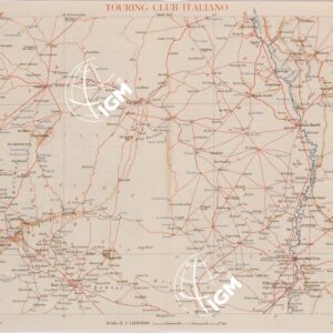 CARTA DELL'AFRICA ORIENTALE ITALIANA FOGLIO 33 VILLAGGIO DUCA DEGLI ABRUZZI