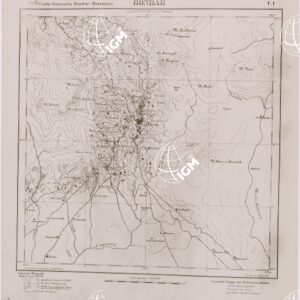 CARTA ITINERARIA GONDAR METEMMA FOGLIO 1 GONDAR
