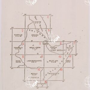 AFRICA ORIENTALE ITALIANA - QUADRO D'UNIONE.
