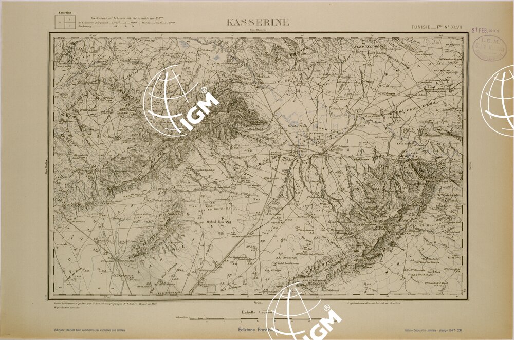 KASSERINE - FOGLIO XLVII.