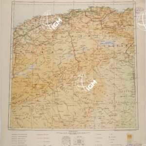 CARTA INTERNAZIONALE DEL MONDO  ALGERI LAGHOUAT FOGLIO N. J-I 31