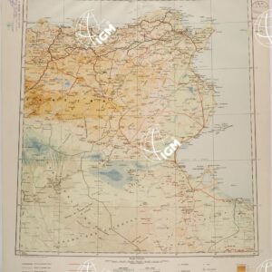 CARTA INTERNAZIONALE DEL MONDO TUNISI SFAX FOGLIO N. J-I 32