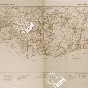 PRINCIPALI STRADE E PISTE DELL'AFRICA FRANCESE FOGLIO 4