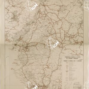 PRINCIPALI STRADE E PISTE DELL'AFRICA FRANCESE FOGLIO 5