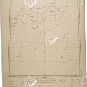 CARTA AERONAUTICA AL MILIONE FOGLIO N J 32 N I 32 TUNISI SFAX