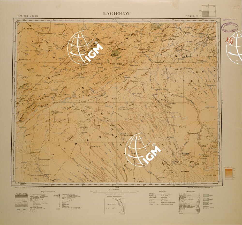 LAGHOUAT FOGLIO N I 31 SO