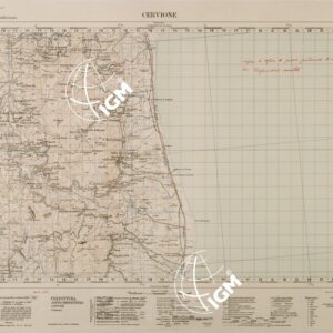 CARTA DELLA CORSICA - FOGLIO 5 I - CERVIONE