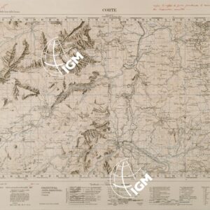 CARTA DELLA CORSICA - FOGLIO 5 IV - CORTE