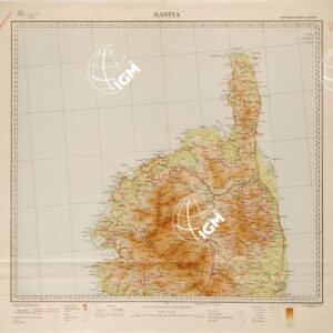 CARTA DELLA CORSICA - FOGLIO NORD - BASTIA