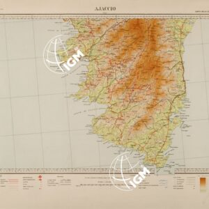 CARTA DELLA CORSICA - FOGLIO SUD - AJACCIO