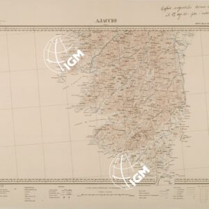 CARTA DELLA CORSICA - FOGLIO SUD - AJACCIO - COPIA SENZA TINTE IPSOMETRICHE