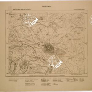 RIOBAMBA - HOJA 123 DEL MAPA TOPOGRAFICO DEL ECUADOR