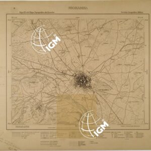 RIOBAMBA - HOJA 123 DEL MAPA TOPOGRAFICO DEL ECUADOR