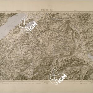 CARTA DELLA SVIZZERA - FOGLIO XII - FRIBOURG BERN
