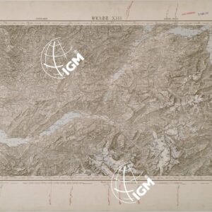 CARTA DELLA SVIZZERA - FOGLIO XIII - INTERLAKEN SARNEN STANS