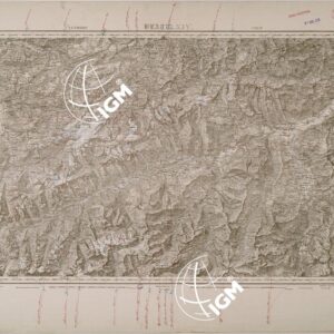 CARTA DELLA SVIZZERA - FOGLIO XIV - ALTDORF CHUR