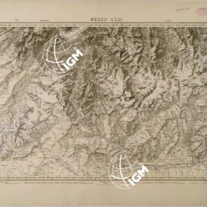 CARTA DELLA SVIZZERA - FOGLIO XXII - MARTIGNY AOSTE