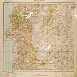 CARTA DELLA SIRIA - FOGLIO 8 - LATTAQUIE - HAMA