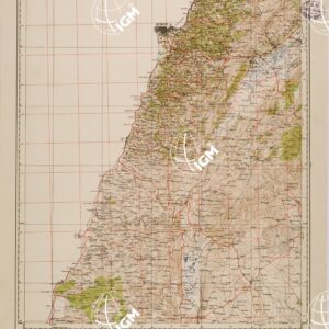 CARTA DELLA SIRIA - FOGLIO 21 - BEYROUTH ( BEIRUT )