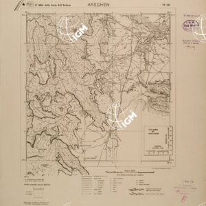 CARTA DELL'ERITREA - FOGLIO 2064 IV SO - AREGHEN