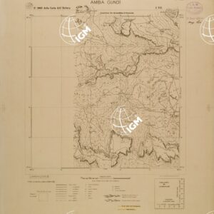 CARTA DELL'ERITREA - FOGLIO 2063 I NE - AMBA GUNDI