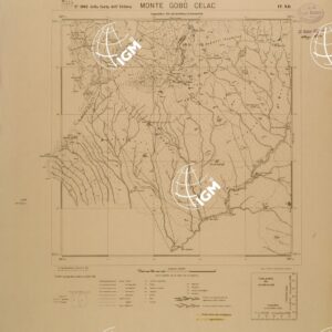 CARTA DELL'ERITREA - FOGLIO 2062 IV NO - MONTE GOBO CECAL