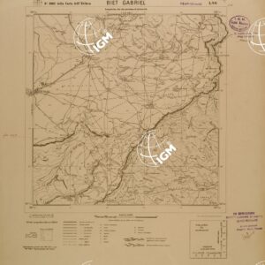 CARTA DELL'ERITREA - FOGLIO 2062 I NO - BIET GABRIEL