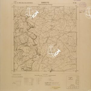 CARTA DELL'ERITREA - FOGLIO 1963 IV SE - EMBEITO