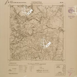 CARTA DELL'ERITREA - FOGLIO 1963 III NO - CHENAFENA