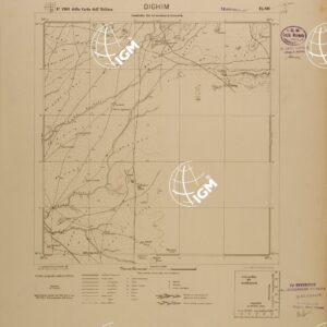 CARTA DELL'ERITREA - FOGLIO 1963 II SO - DIGHIM