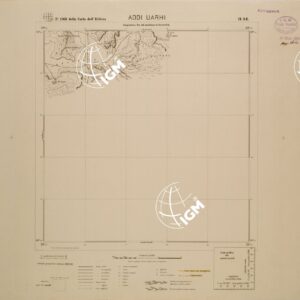 CARTA DELL'ERITREA - FOGLIO 1963 II SE - ADDI UARHI