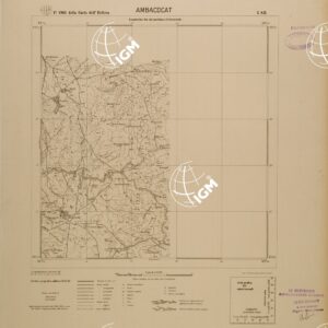 CARTA DELL'ERITREA - FOGLIO 1963 I SE - AMBACOCAT