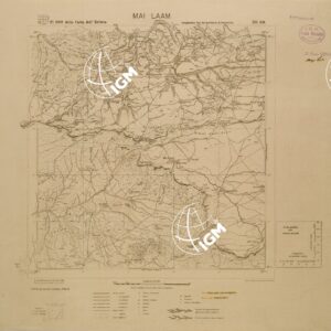 CARTA DELL'ERITREA - FOGLIO 1962 III SO - MAI LAAM