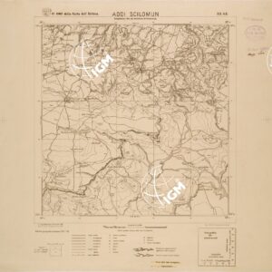 CARTA DELL'ERITREA - FOGLIO 1962 III SE - ADDI SCILOMUN